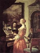 MIERIS, Frans van, the Elder Duet oil painting on canvas